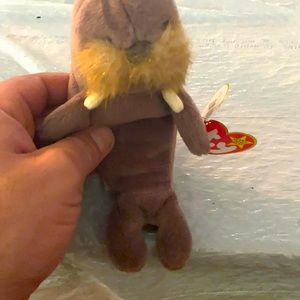 Never used Jullly beanie baby with original tag